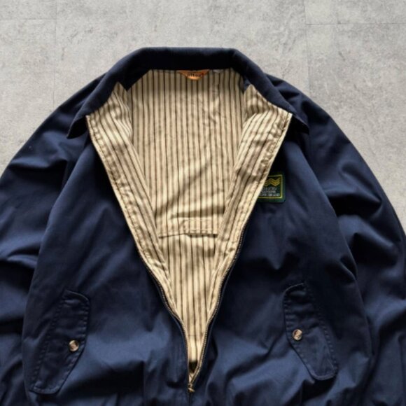 Navy Bomber Jacket with Patch Detail - Picture 2 of 4